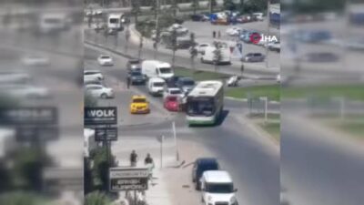 Görüntüler Bursa’dan… Yolu paylaşamadılar