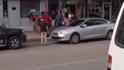 Bursa’da birbirlerine girdiler! Tekme ve yumruklar havada uçuştu