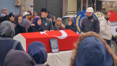 Bursalı polis memurundan acı haber! Gözyaşlarıyla uğurlandı