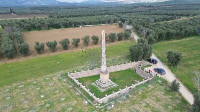 Bursa’da şeftali bahçesinin tam ortasında 2 bin yıllık tarih