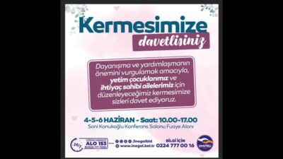 İnegöl’de yetim çocuklar ve ihtiyaç sahipleri için kermes