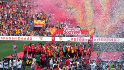 Süper Lig’e yükselen Göztepe kupasını aldı