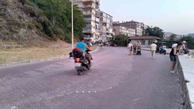 Bursa’nın bu ilçesinde sahilde tepki çeken olay