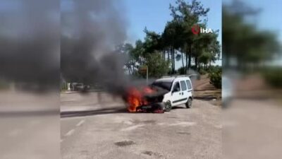 Bursa’da korku dolu anlar! Alev alev yandı