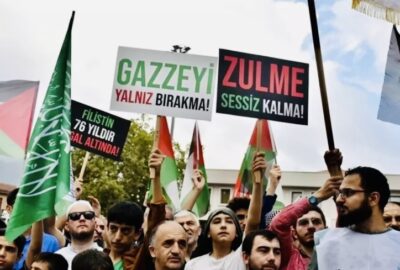 Bursa ve çevre illerde Gazze’ye destek yürüyüşleri düzenlendi