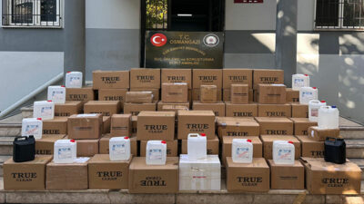 Bursa’da 1140 litre etil alkol ele geçirildi