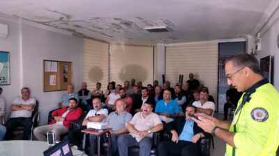 Servisçilere trafik polisinden eğitim semineri