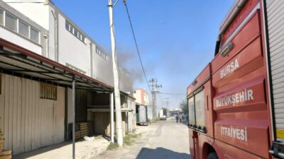 Bursa’da fabrika yangını