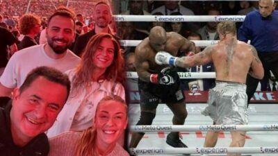 Acun Ilıcalı Mike Tyson-Jake Paul boks maçını tribünden izledi