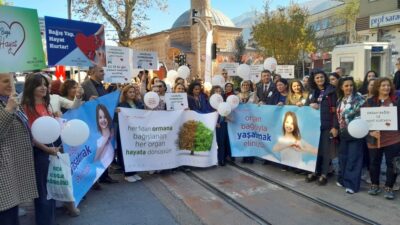 Bursa’da Organ Bağışı Haftası etkinlikleri yürüyüşle başladı