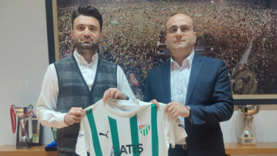 Bursaspor’da heyecanlandıran ziyaret