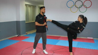 Tekvandocu ağabey-kardeş müsabakalara omuz omuza hazırlanıyor