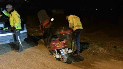 Bursa’da çalıntı plaka ve motosikletle gezerken yakalandı