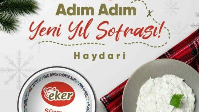 Eker, yılbaşı soflarına süzme yoğurt ile eşlik ediyor