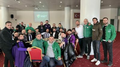 Bursaspor-Artvin Hopaspor maçı öncesi şehirde dostluk rüzgarı