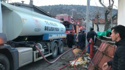 Keles’te evde çıkan yangın söndürüldü