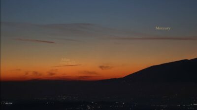 Bursa semalarında kuyrukluyıldızın son fotoğrafı