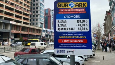 Bursa’nın bu caddesindeki otoparklar da ücretli oldu