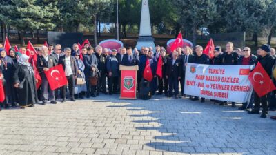 Bursa’da şehit yakınlarından tepki